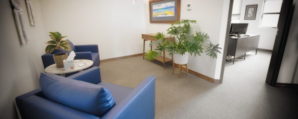 Image of a counseling office with two chairs